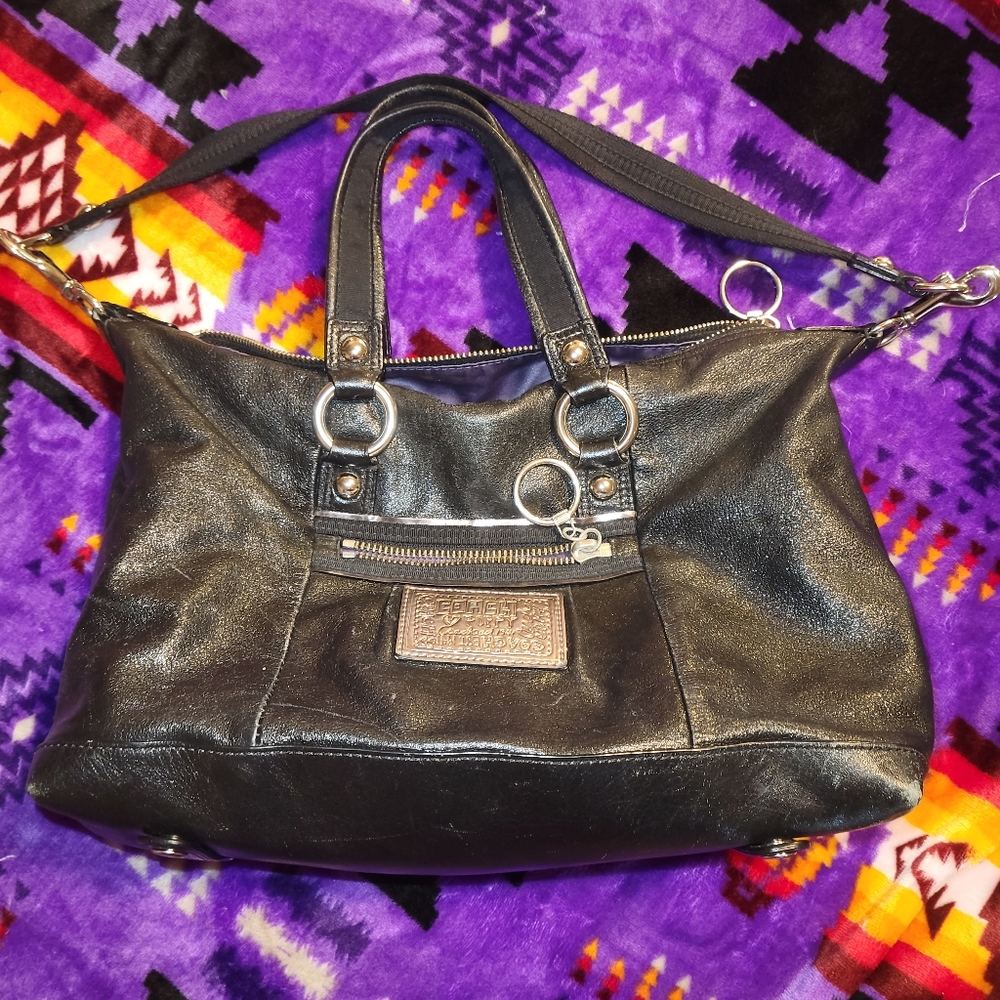 Coach poppy medium sparkly purse